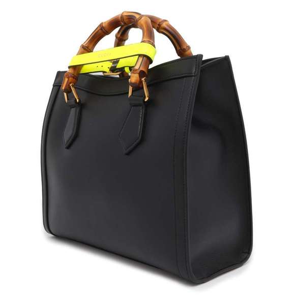 Gucci Small Bag Bamboo Diana Tote Handle Black - Picture 1 of 16